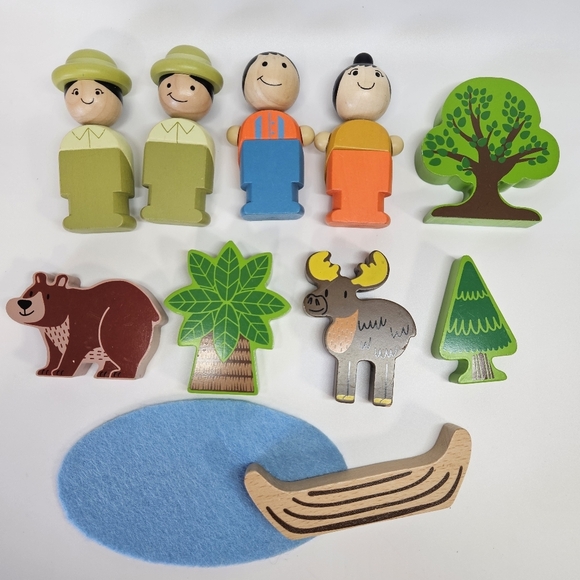 Manhattan Toy Company Wooden Forest Adventure Playset Toy - Picture 2 of 5